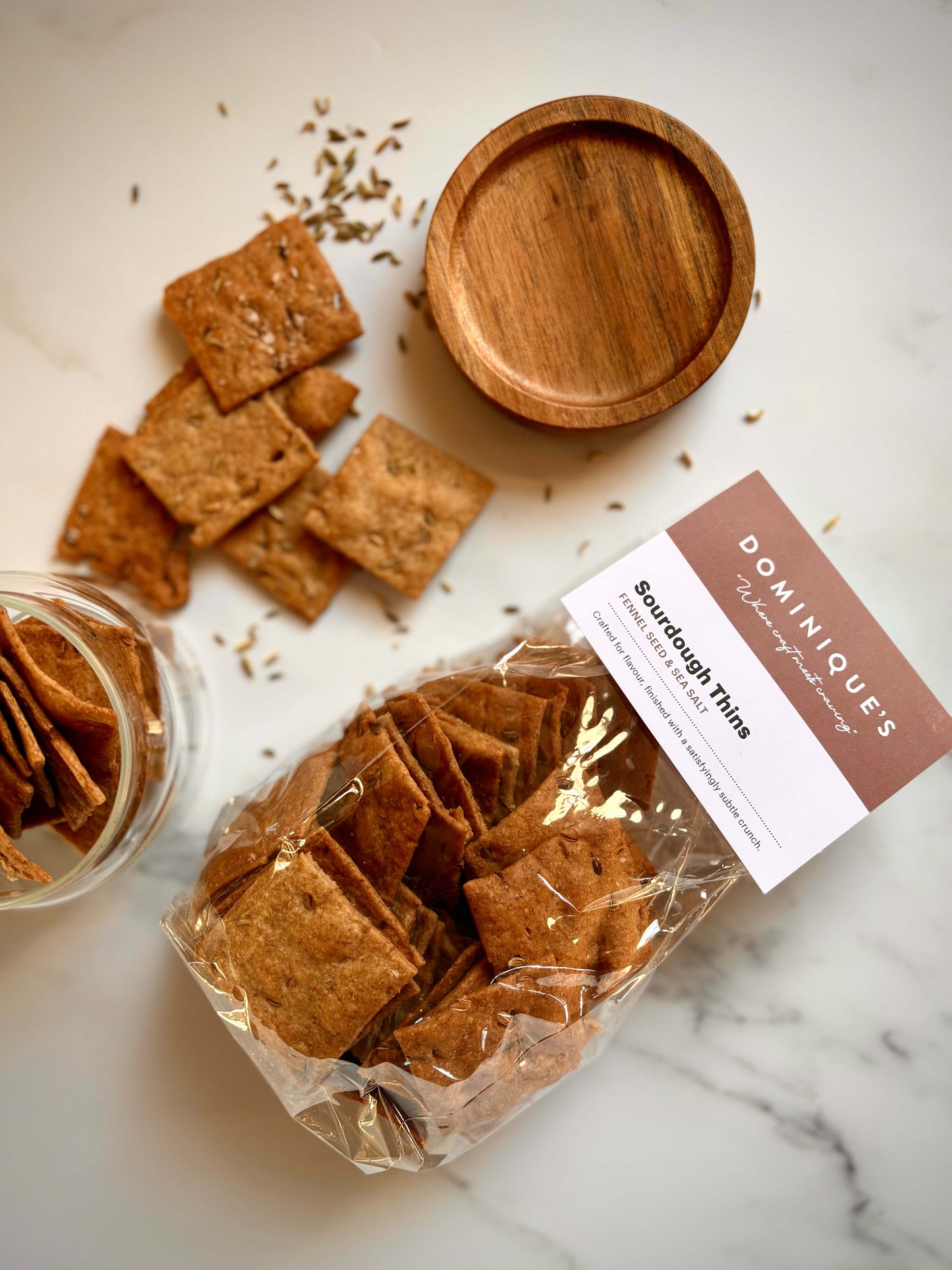 Fennel Seed & Sea Salt - Sourdough Thins