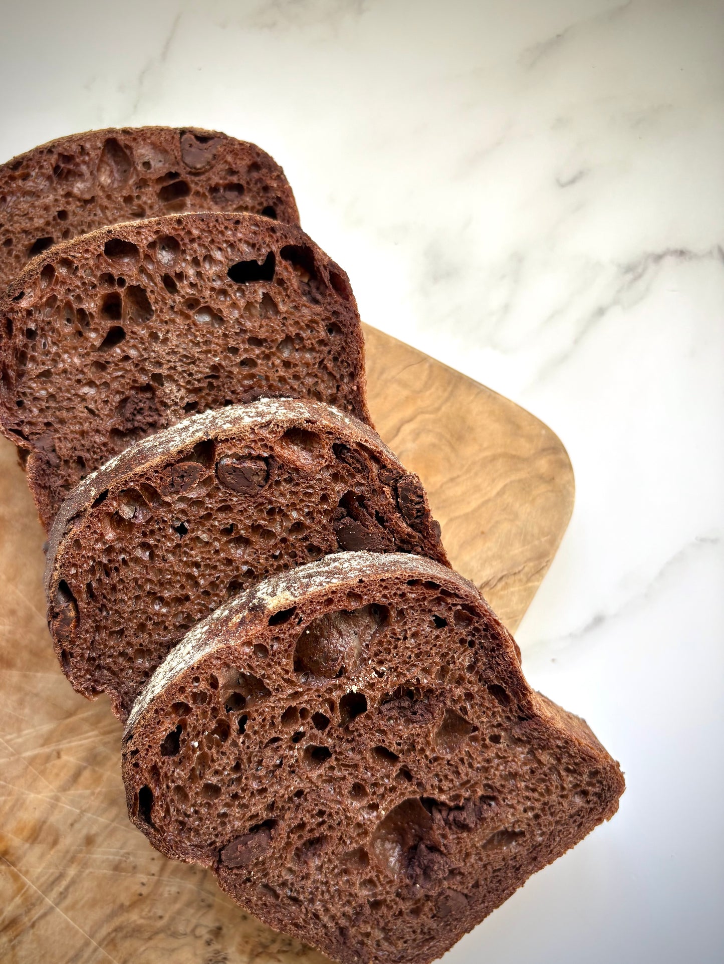 Mini Chocolate Sourdough Loaf
