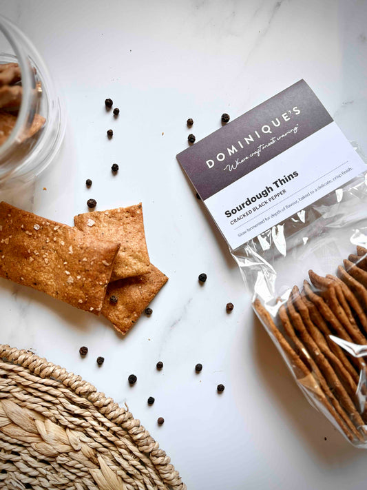 Cracked Black Pepper - Sourdough Thins
