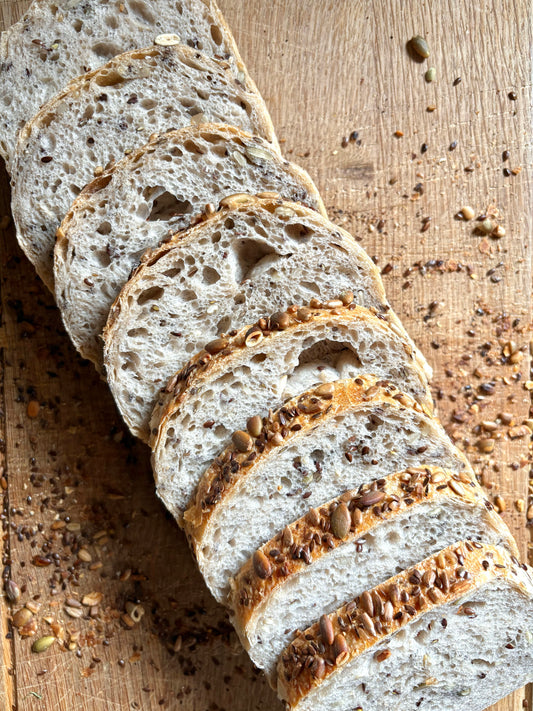 Seeded Sourdough - Sandwich Tin